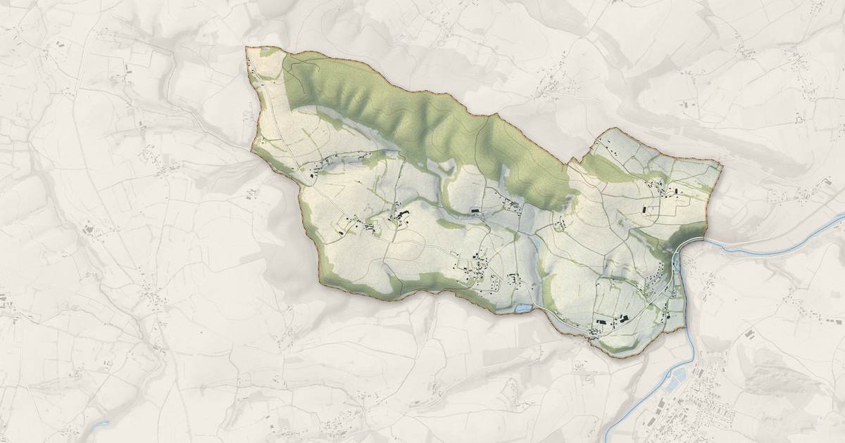 Portrait cartographique de Culey-le-Patry : relief, eau, forêts, bâti et voies, calculés à partir des données de l'IGN