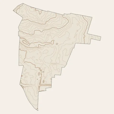 Démouville : courbes de niveau