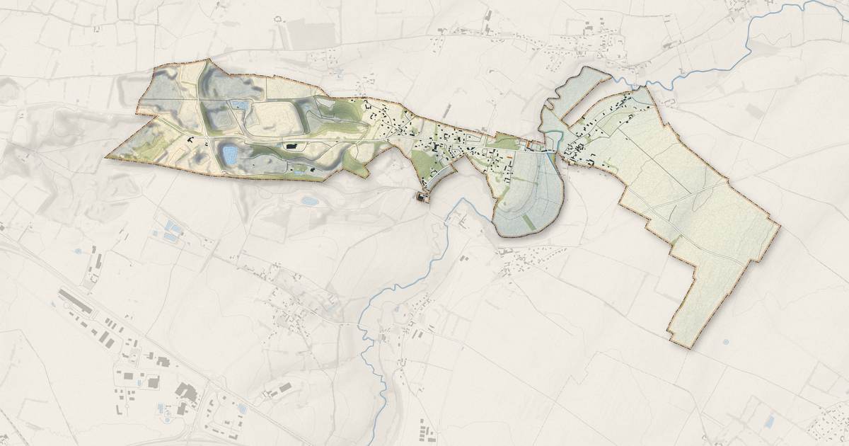 Portrait cartographique de Esquay-sur-Seulles : relief, eau, forêts, bâti et voies, calculés à partir des données de l'IGN