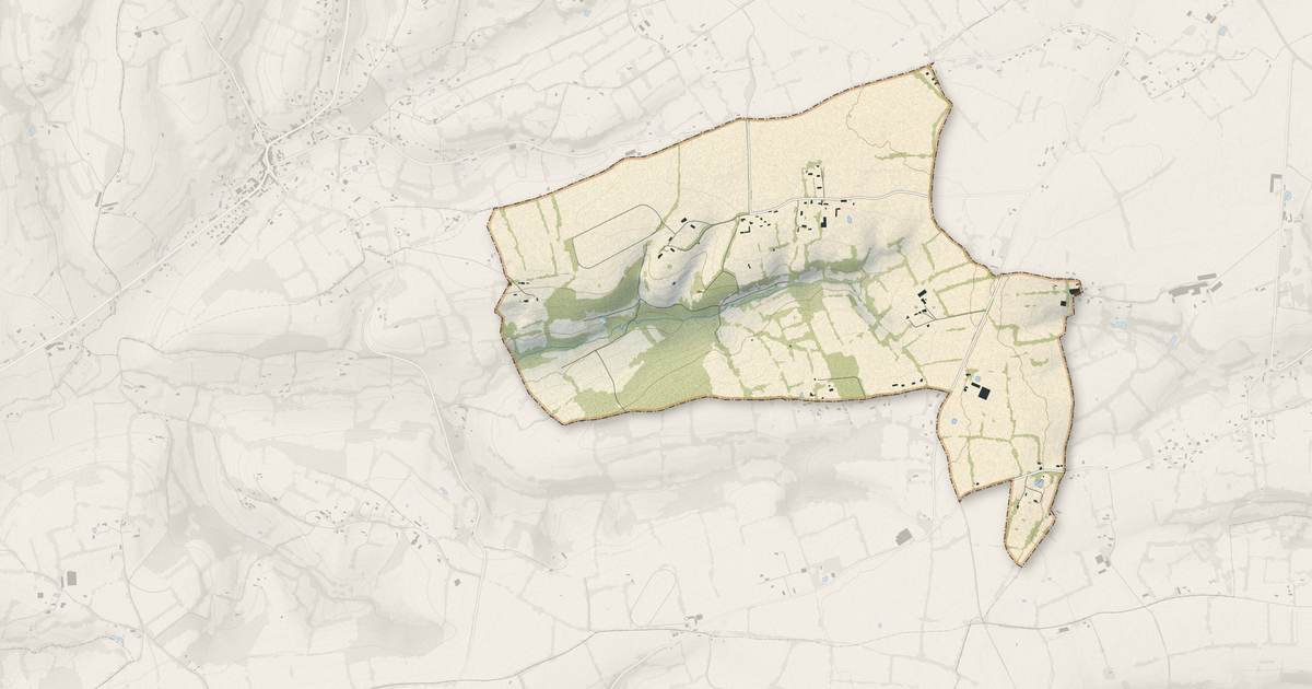 Portrait cartographique de Le Fournet : relief, eau, forêts, bâti et voies, calculés à partir des données de l'IGN