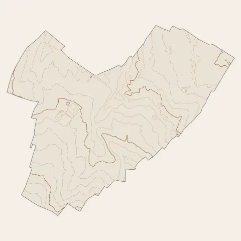 Frénouville : courbes de niveau