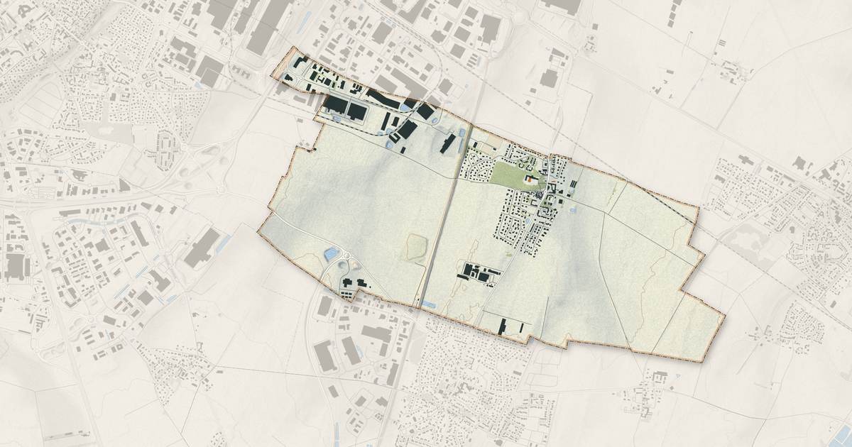 Portrait cartographique de Grentheville : relief, eau, forêts, bâti et voies, calculés à partir des données de l'IGN