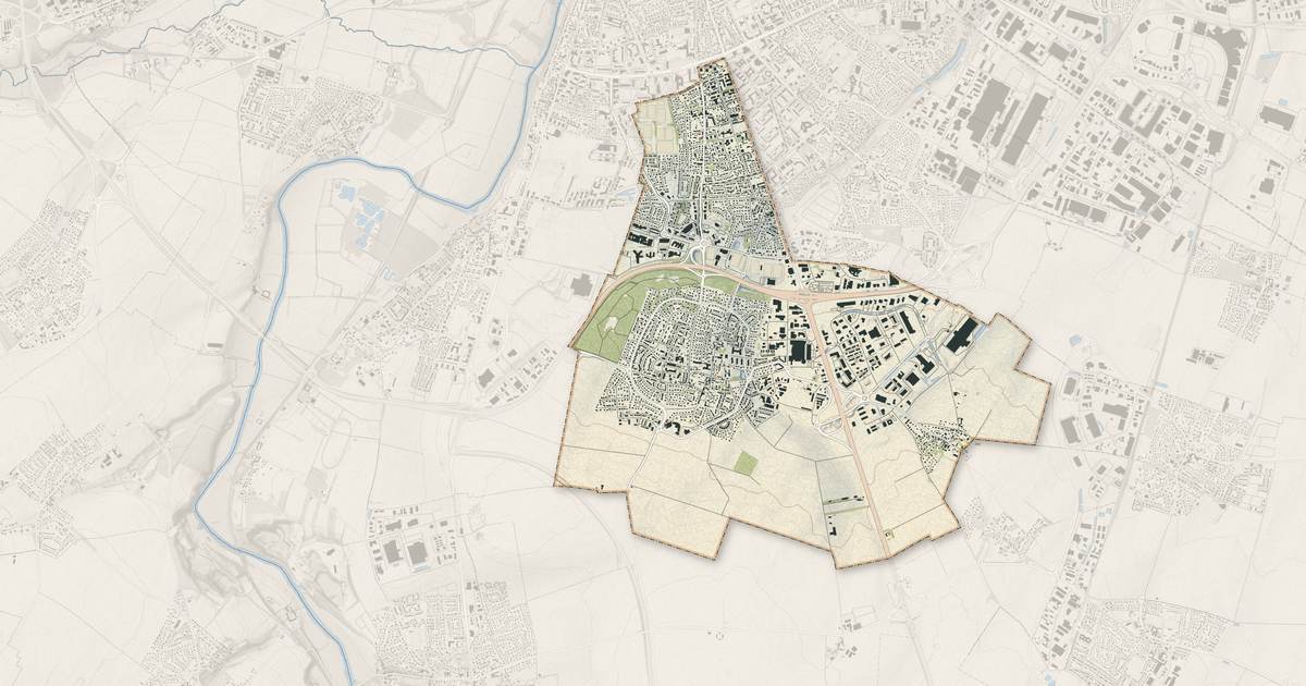 Portrait cartographique de Ifs : relief, eau, forêts, bâti et voies, calculés à partir des données de l'IGN