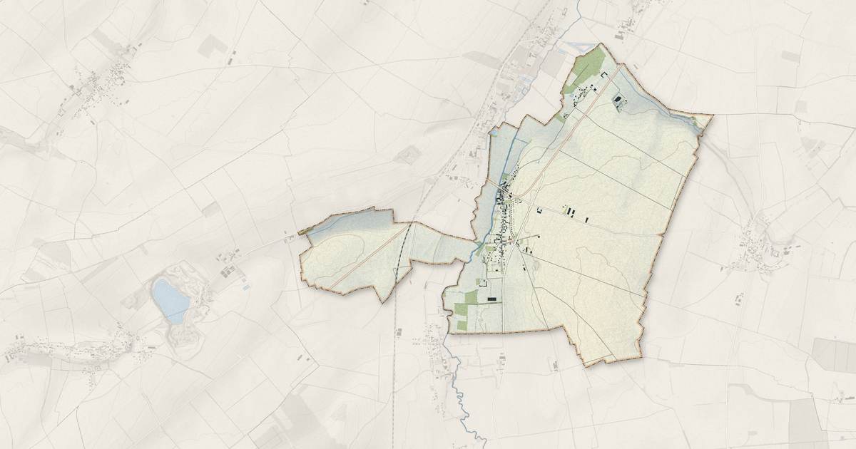 Portrait cartographique de Jort : relief, eau, forêts, bâti et voies, calculés à partir des données de l'IGN