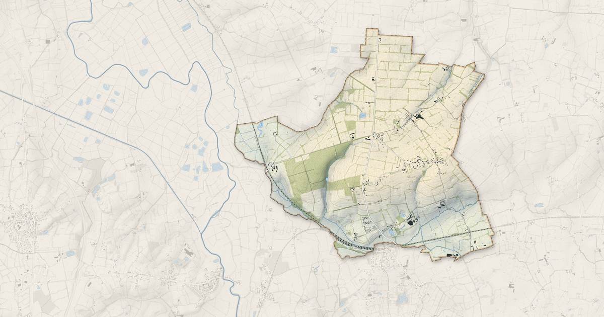 Portrait cartographique de Lison : relief, eau, forêts, bâti et voies, calculés à partir des données de l'IGN