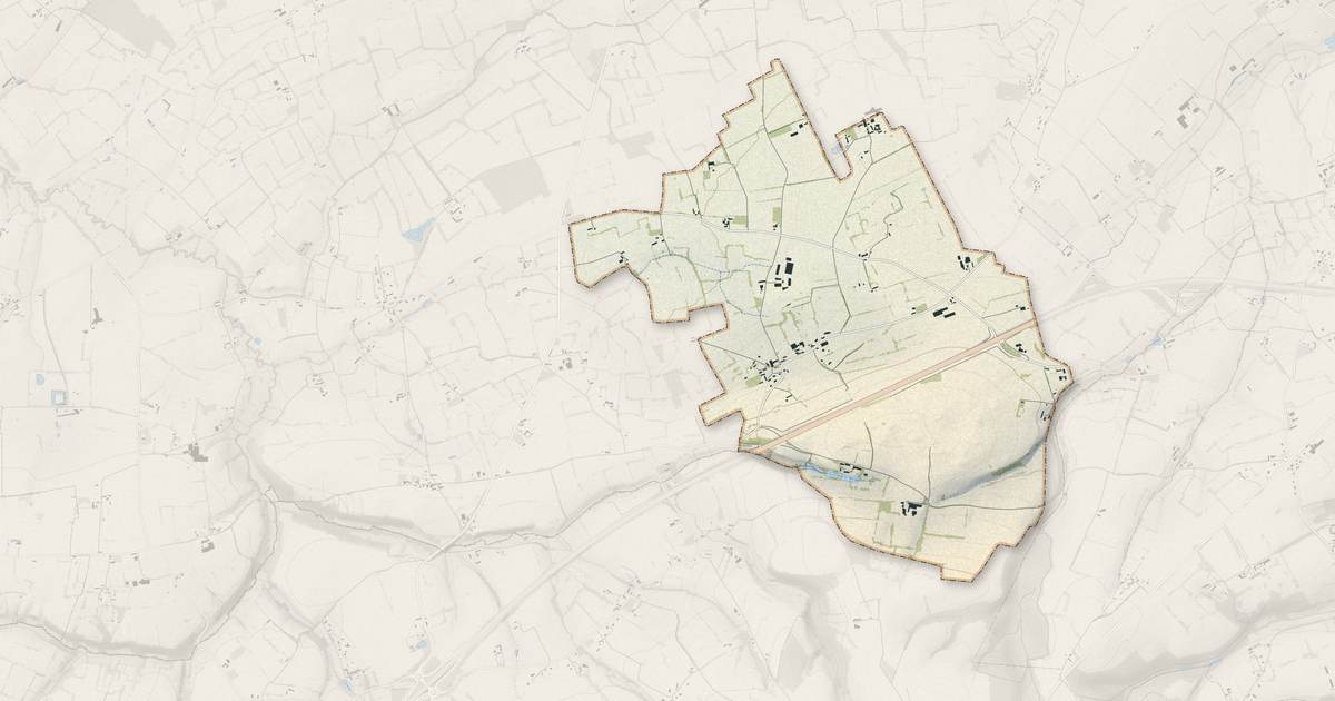 Portrait cartographique de Les Loges : relief, eau, forêts, bâti et voies, calculés à partir des données de l'IGN