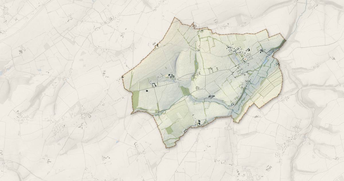Portrait cartographique de Longvillers : relief, eau, forêts, bâti et voies, calculés à partir des données de l'IGN