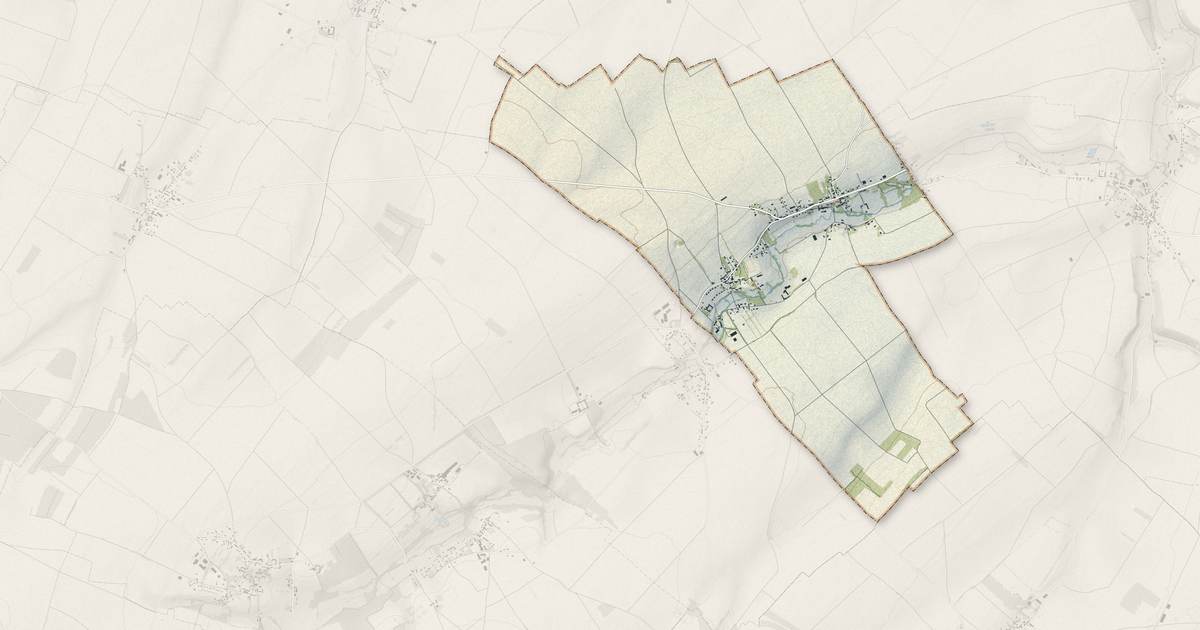 Portrait cartographique de Maizières : relief, eau, forêts, bâti et voies, calculés à partir des données de l'IGN