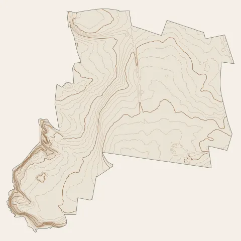 Saint-Martin-de-May : courbes de niveau