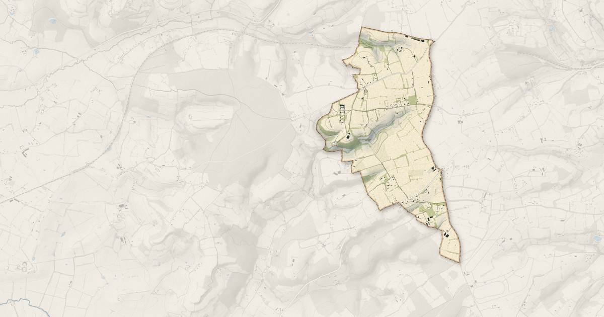 Portrait cartographique de Les Monceaux : relief, eau, forêts, bâti et voies, calculés à partir des données de l'IGN