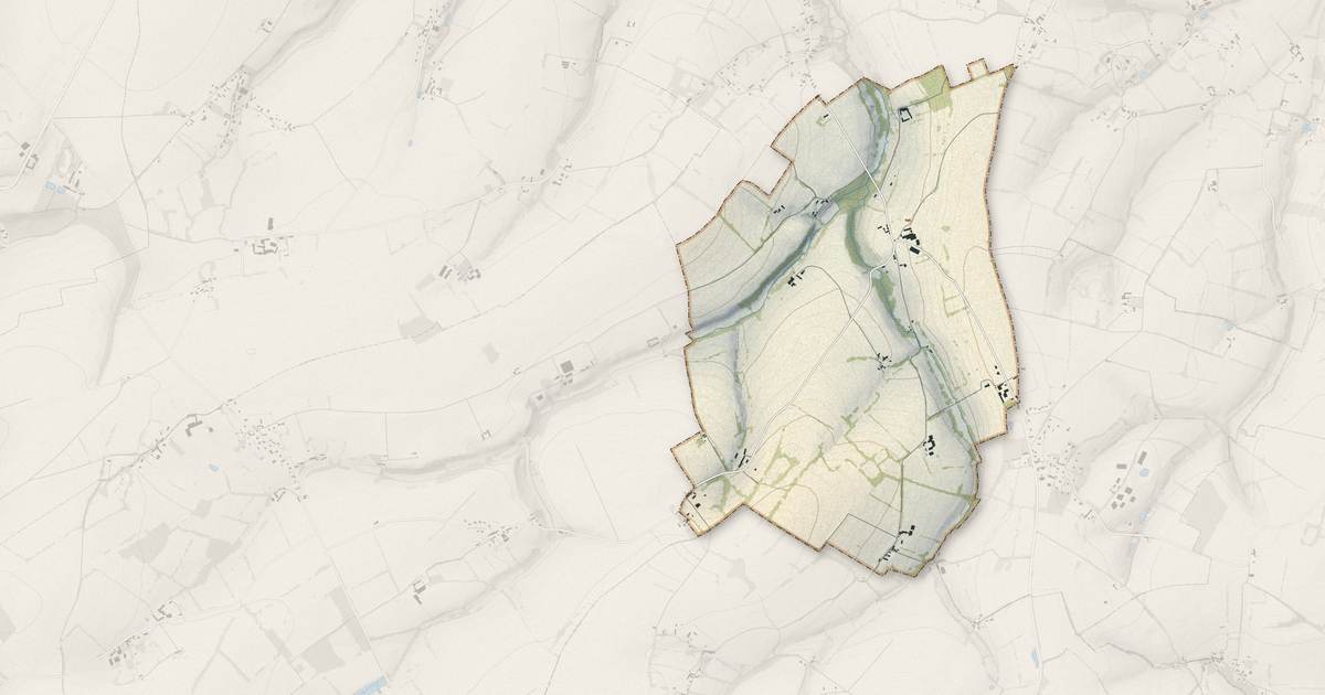 Portrait cartographique de Montigny : relief, eau, forêts, bâti et voies, calculés à partir des données de l'IGN