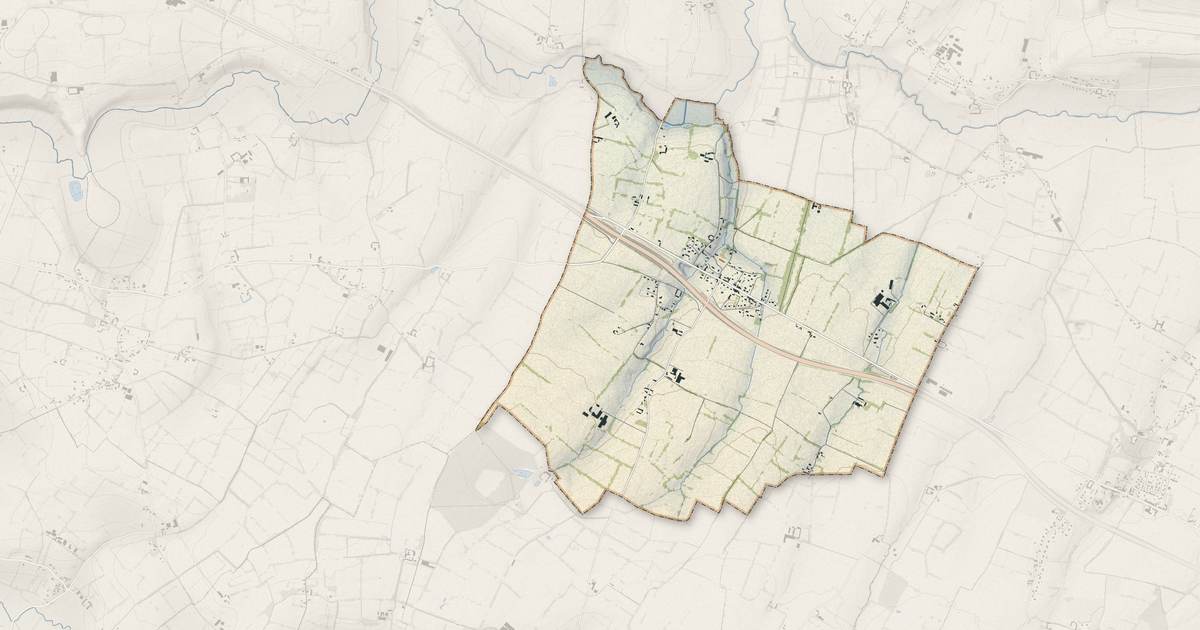 Portrait cartographique de Mosles : relief, eau, forêts, bâti et voies, calculés à partir des données de l'IGN
