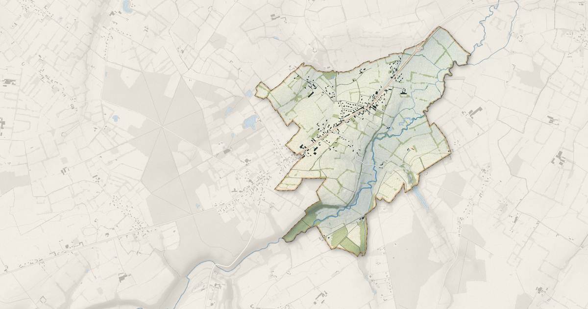 Portrait cartographique de Noron-la-Poterie : relief, eau, forêts, bâti et voies, calculés à partir des données de l'IGN