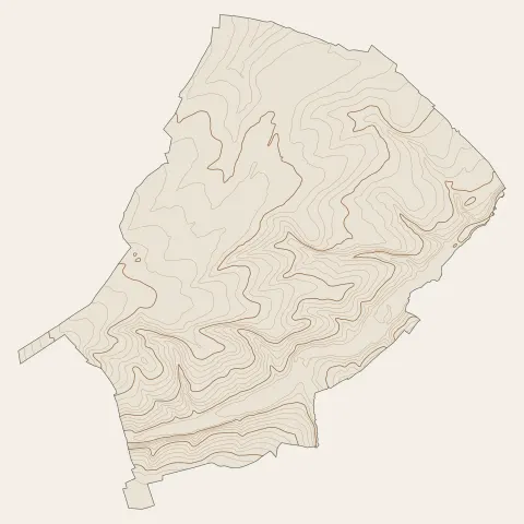 Val d'Arry : courbes de niveau