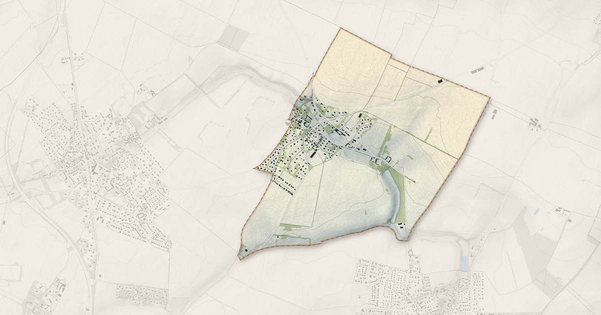Portrait cartographique de Périers-sur-le-Dan : relief, eau, forêts, bâti et voies, calculés à partir des données de l'IGN