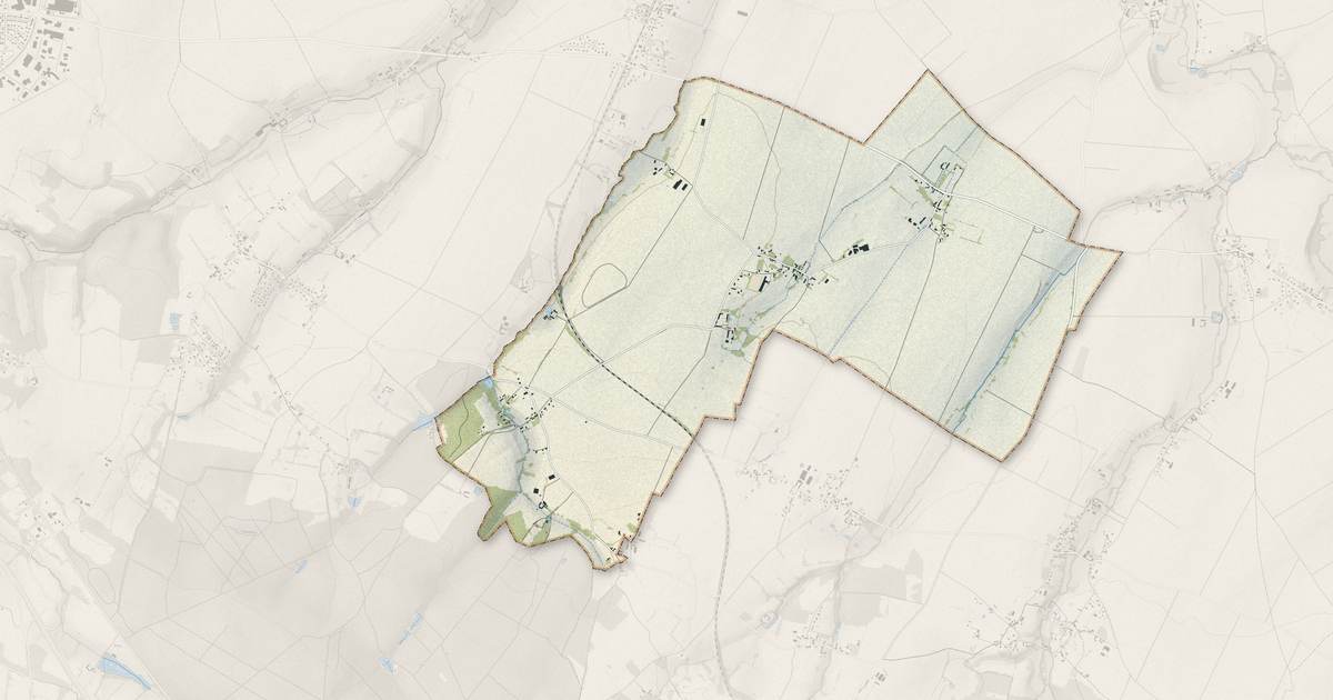 Portrait cartographique de Pertheville-Ners : relief, eau, forêts, bâti et voies, calculés à partir des données de l'IGN