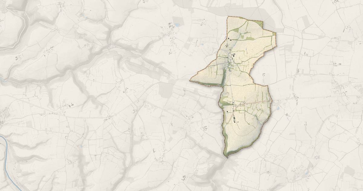 Portrait cartographique de Pierrepont : relief, eau, forêts, bâti et voies, calculés à partir des données de l'IGN