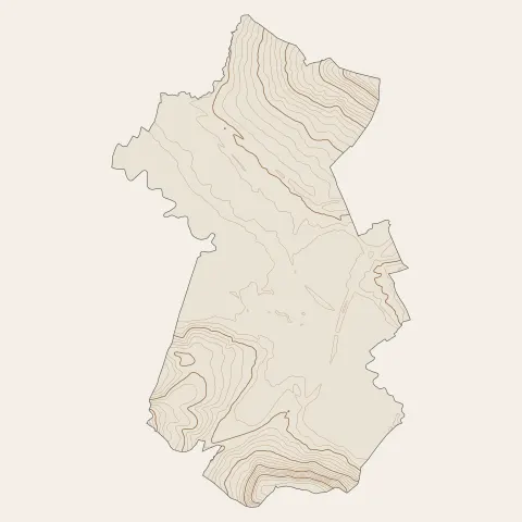Pont-l'Évêque : courbes de niveau