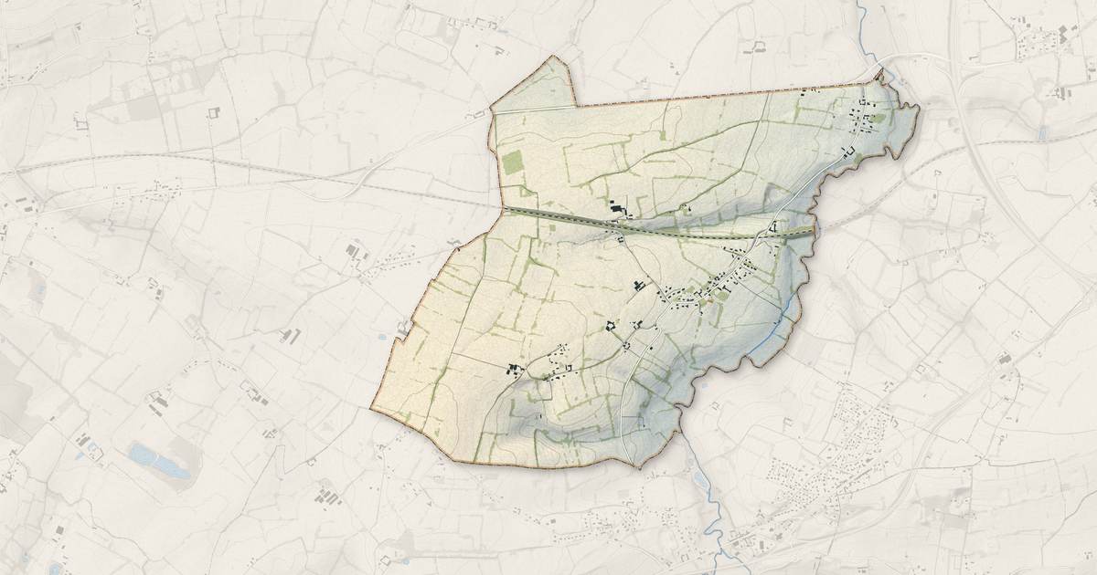 Portrait cartographique de Ranchy : relief, eau, forêts, bâti et voies, calculés à partir des données de l'IGN