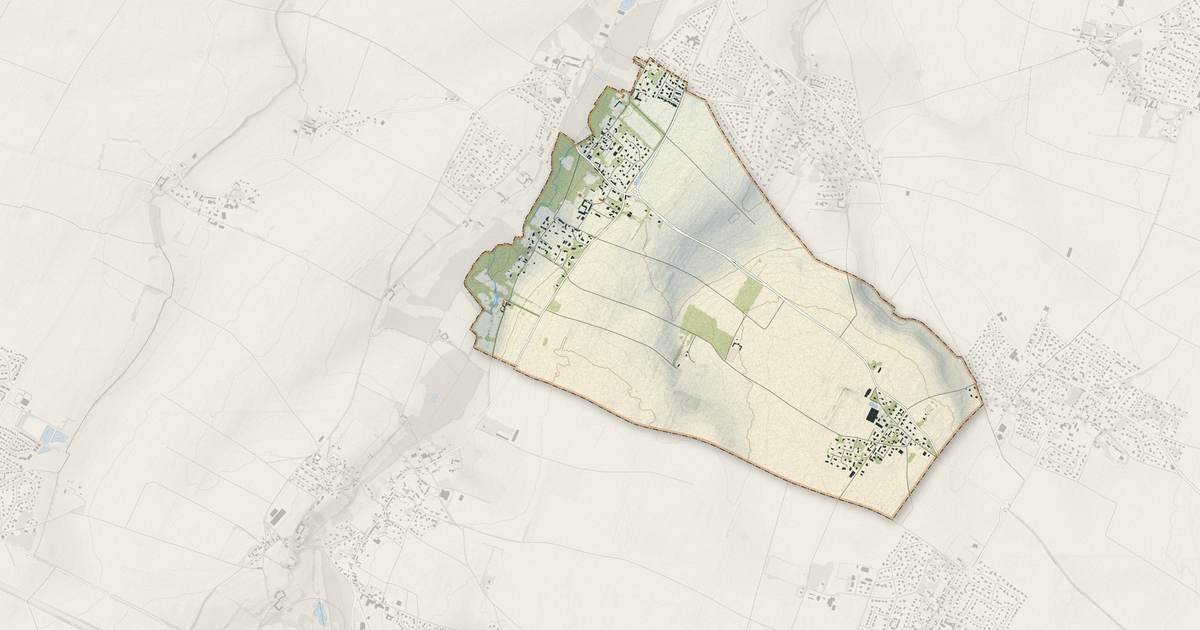 Portrait cartographique de Rosel : relief, eau, forêts, bâti et voies, calculés à partir des données de l'IGN