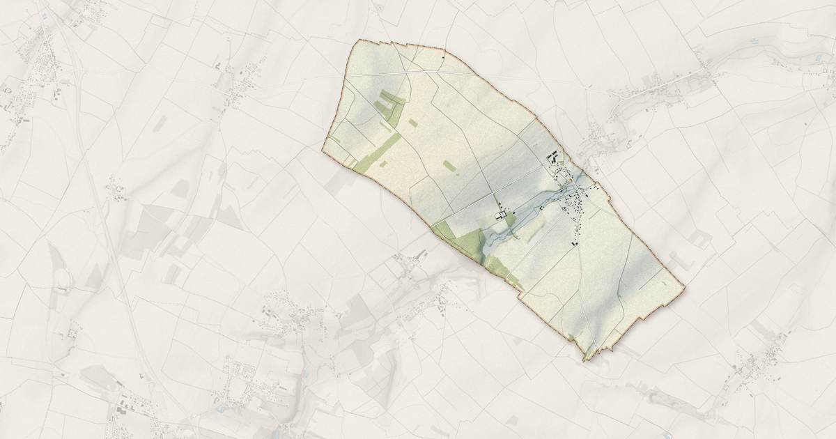 Portrait cartographique de Rouvres : relief, eau, forêts, bâti et voies, calculés à partir des données de l'IGN
