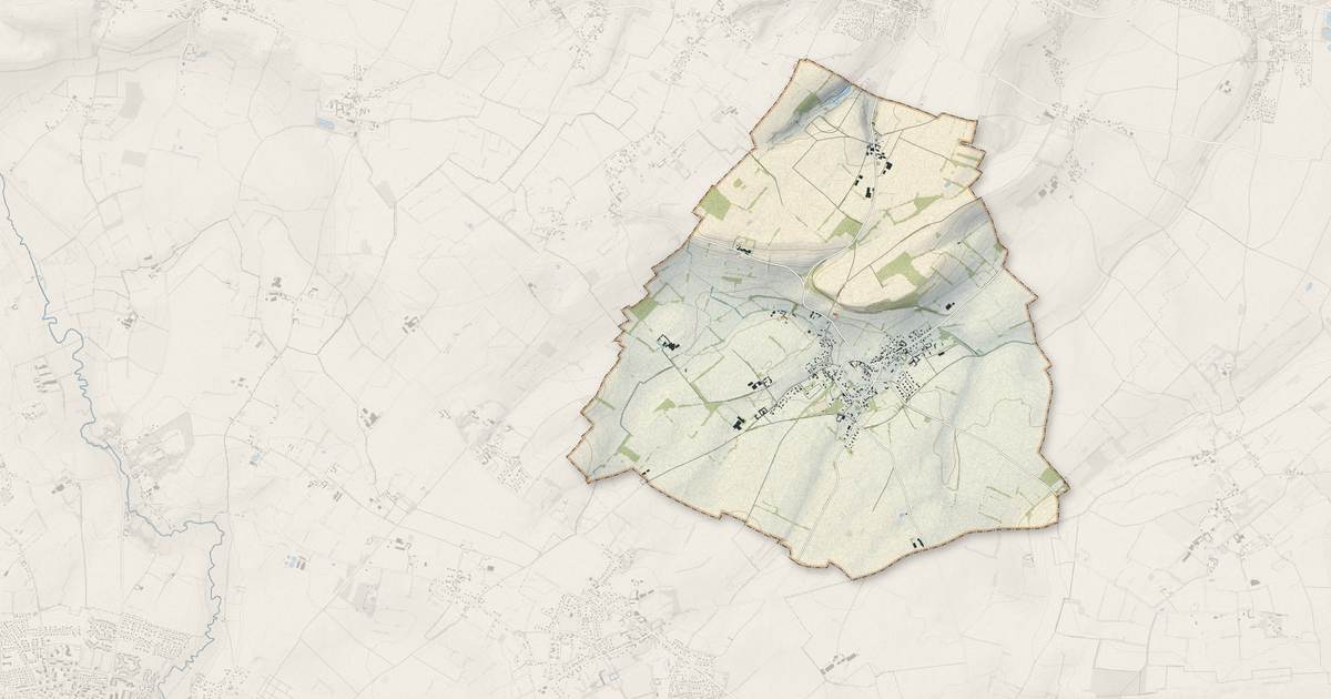 Portrait cartographique de Ryes : relief, eau, forêts, bâti et voies, calculés à partir des données de l'IGN