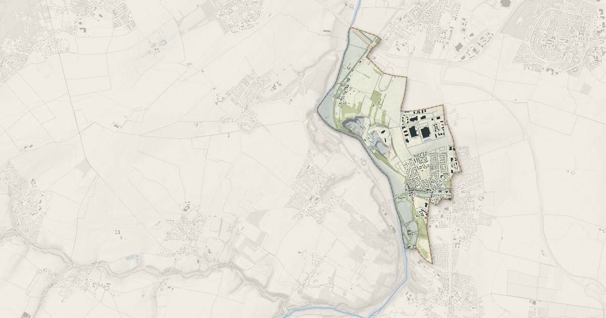 Portrait cartographique de Saint-André-sur-Orne : relief, eau, forêts, bâti et voies, calculés à partir des données de l'IGN