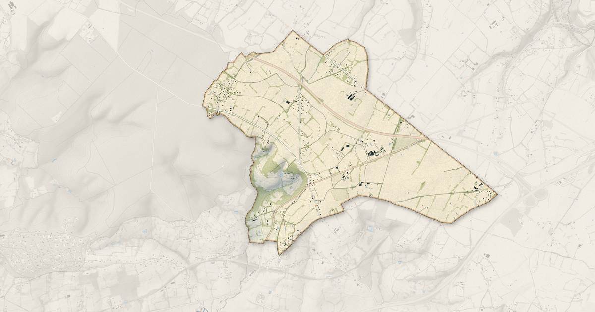 Portrait cartographique de Saint-Benoît-d'Hébertot : relief, eau, forêts, bâti et voies, calculés à partir des données de l'IGN