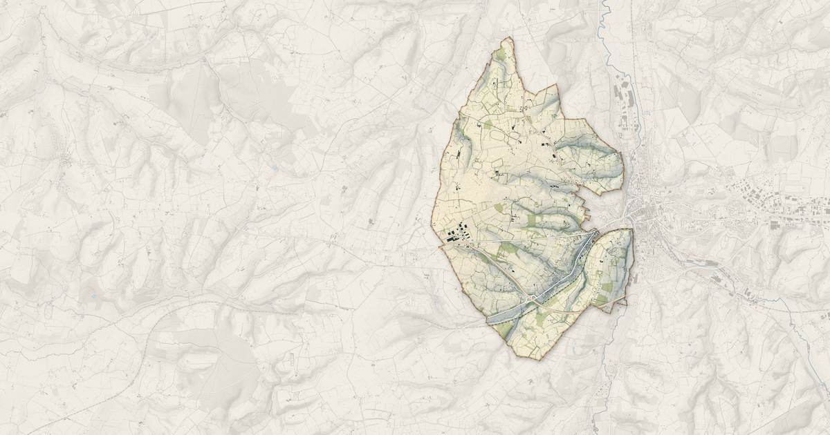Portrait cartographique de Saint-Désir : relief, eau, forêts, bâti et voies, calculés à partir des données de l'IGN