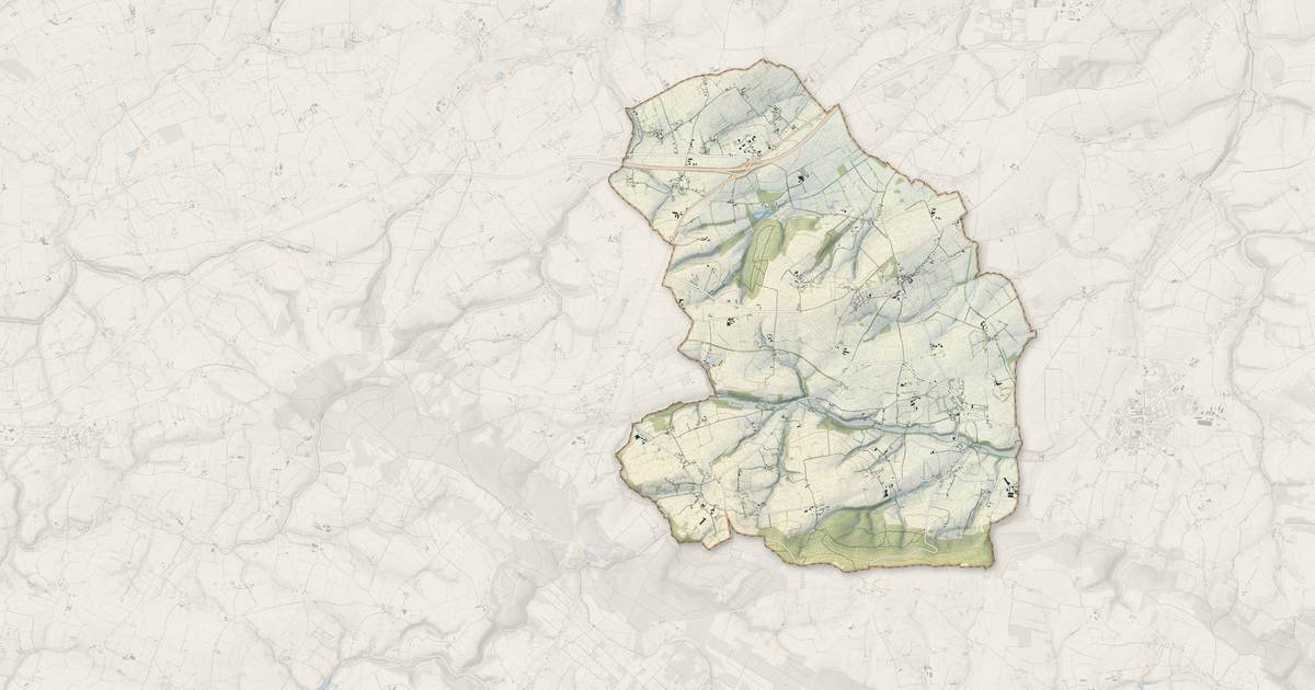 Portrait cartographique de Seulline : relief, eau, forêts, bâti et voies, calculés à partir des données de l'IGN
