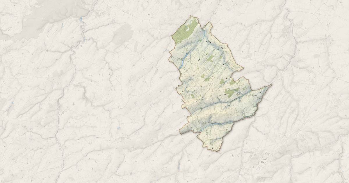 Portrait cartographique de Aurseulles : relief, eau, forêts, bâti et voies, calculés à partir des données de l'IGN