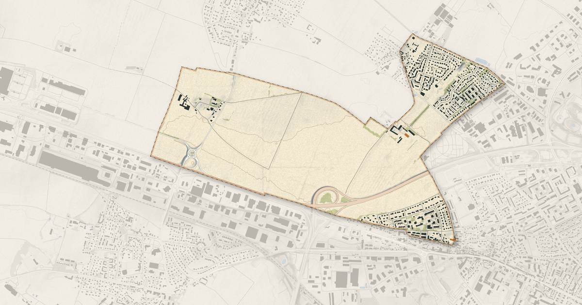Portrait cartographique de Saint-Germain-la-Blanche-Herbe : relief, eau, forêts, bâti et voies, calculés à partir des données de l'IGN