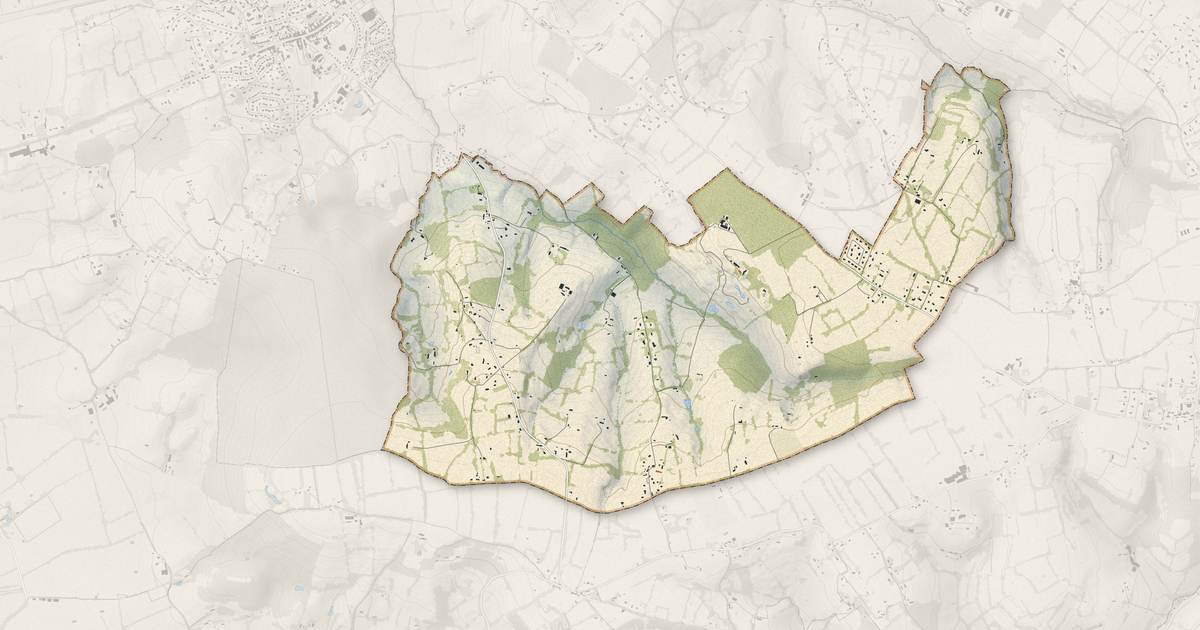 Portrait cartographique de Saint-Jouin : relief, eau, forêts, bâti et voies, calculés à partir des données de l'IGN