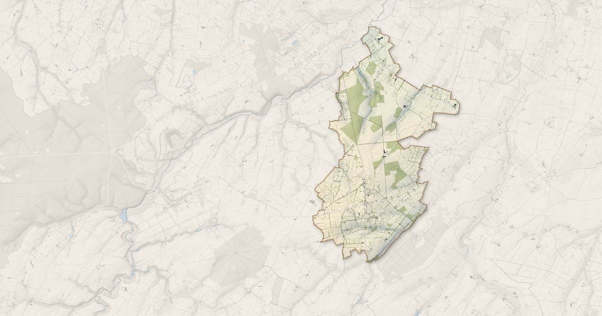 Portrait cartographique de Saint-Paul-du-Vernay : relief, eau, forêts, bâti et voies, calculés à partir des données de l'IGN