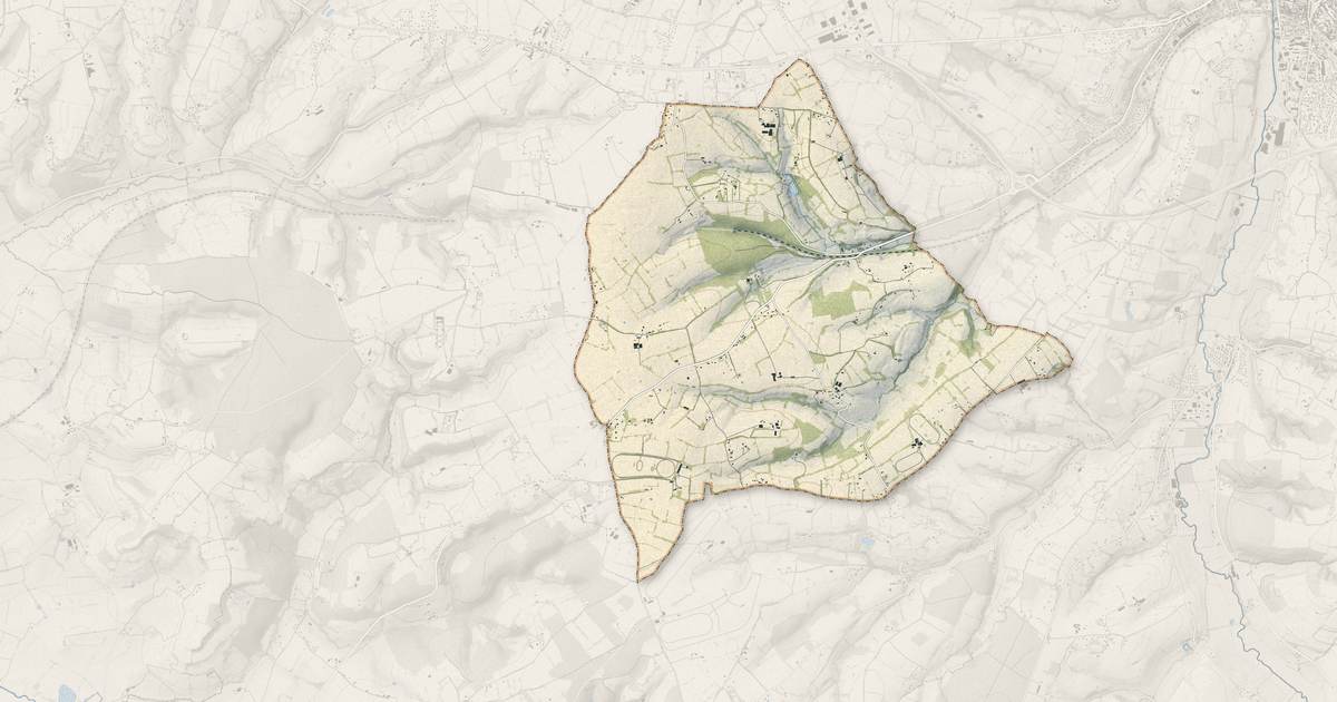Portrait cartographique de Saint-Pierre-des-Ifs : relief, eau, forêts, bâti et voies, calculés à partir des données de l'IGN