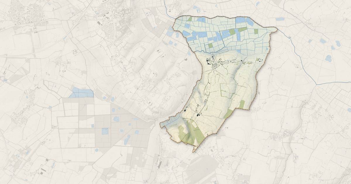 Portrait cartographique de Saint-Pierre-du-Jonquet : relief, eau, forêts, bâti et voies, calculés à partir des données de l'IGN