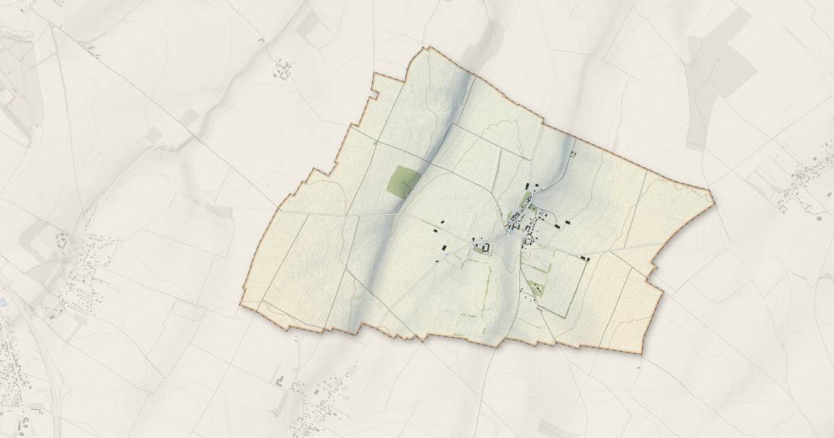 Portrait cartographique de Soignolles : relief, eau, forêts, bâti et voies, calculés à partir des données de l'IGN