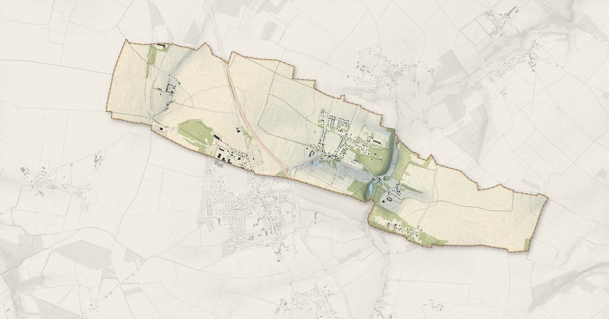 Portrait cartographique de Soumont-Saint-Quentin : relief, eau, forêts, bâti et voies, calculés à partir des données de l'IGN