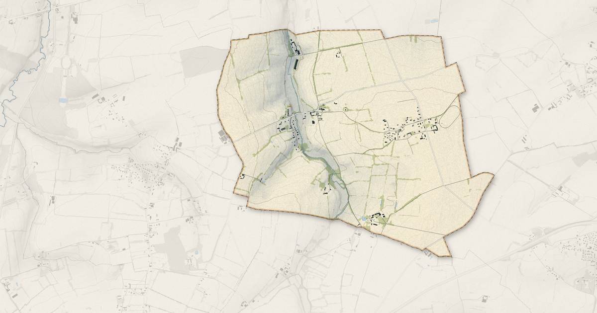 Portrait cartographique de Tessel : relief, eau, forêts, bâti et voies, calculés à partir des données de l'IGN