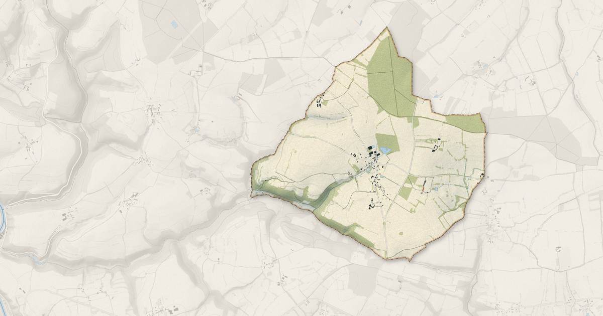 Portrait cartographique de Tréprel : relief, eau, forêts, bâti et voies, calculés à partir des données de l'IGN