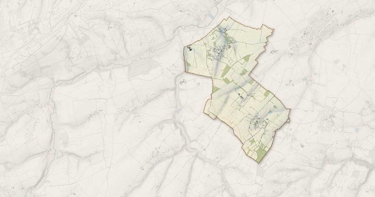 Portrait cartographique de Vacognes-Neuilly : relief, eau, forêts, bâti et voies, calculés à partir des données de l'IGN