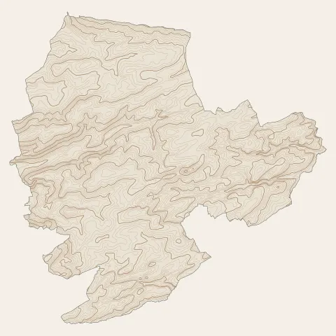 Valdallière : courbes de niveau