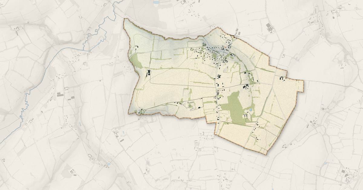 Portrait cartographique de Vendes : relief, eau, forêts, bâti et voies, calculés à partir des données de l'IGN