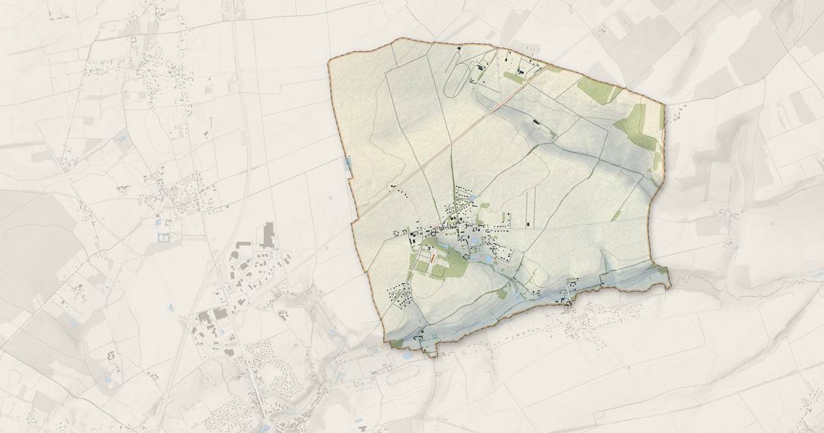 Portrait cartographique de Versainville : relief, eau, forêts, bâti et voies, calculés à partir des données de l'IGN