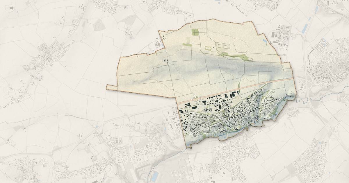 Portrait cartographique de Verson : relief, eau, forêts, bâti et voies, calculés à partir des données de l'IGN