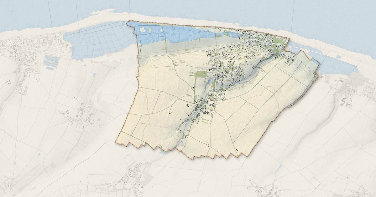 Portrait cartographique de Ver-sur-Mer : relief, eau, forêts, bâti et voies, calculés à partir des données de l'IGN