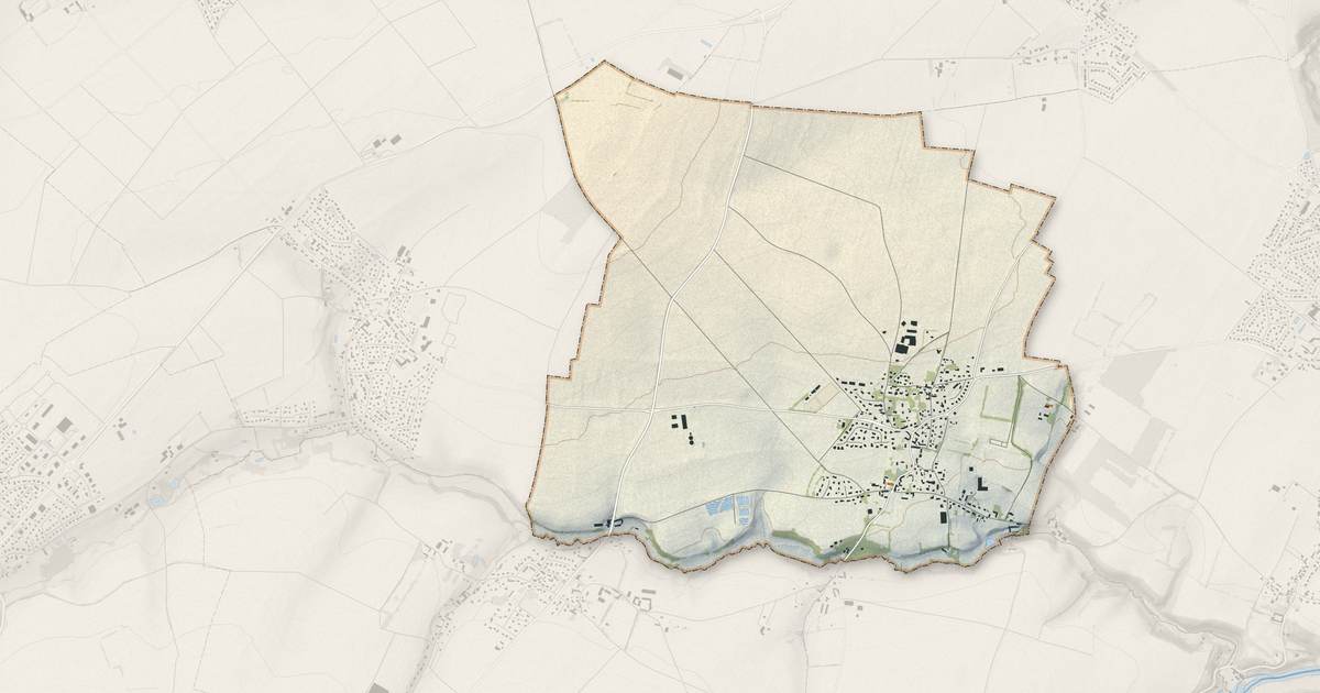 Portrait cartographique de Vieux : relief, eau, forêts, bâti et voies, calculés à partir des données de l'IGN