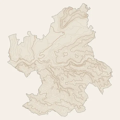 Arpajon-sur-Cère : courbes de niveau