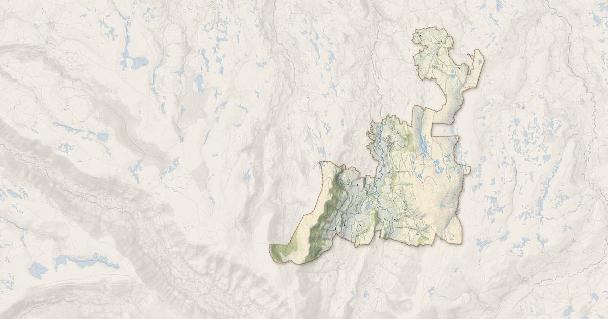 Portrait cartographique de Cheylade : relief, eau, forêts, bâti et voies, calculés à partir des données de l'IGN