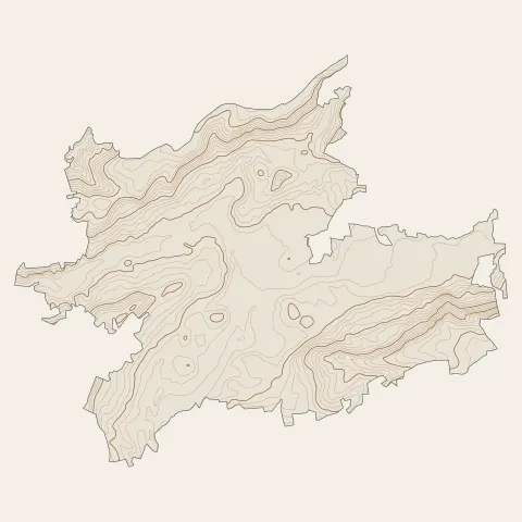 Jussac : courbes de niveau